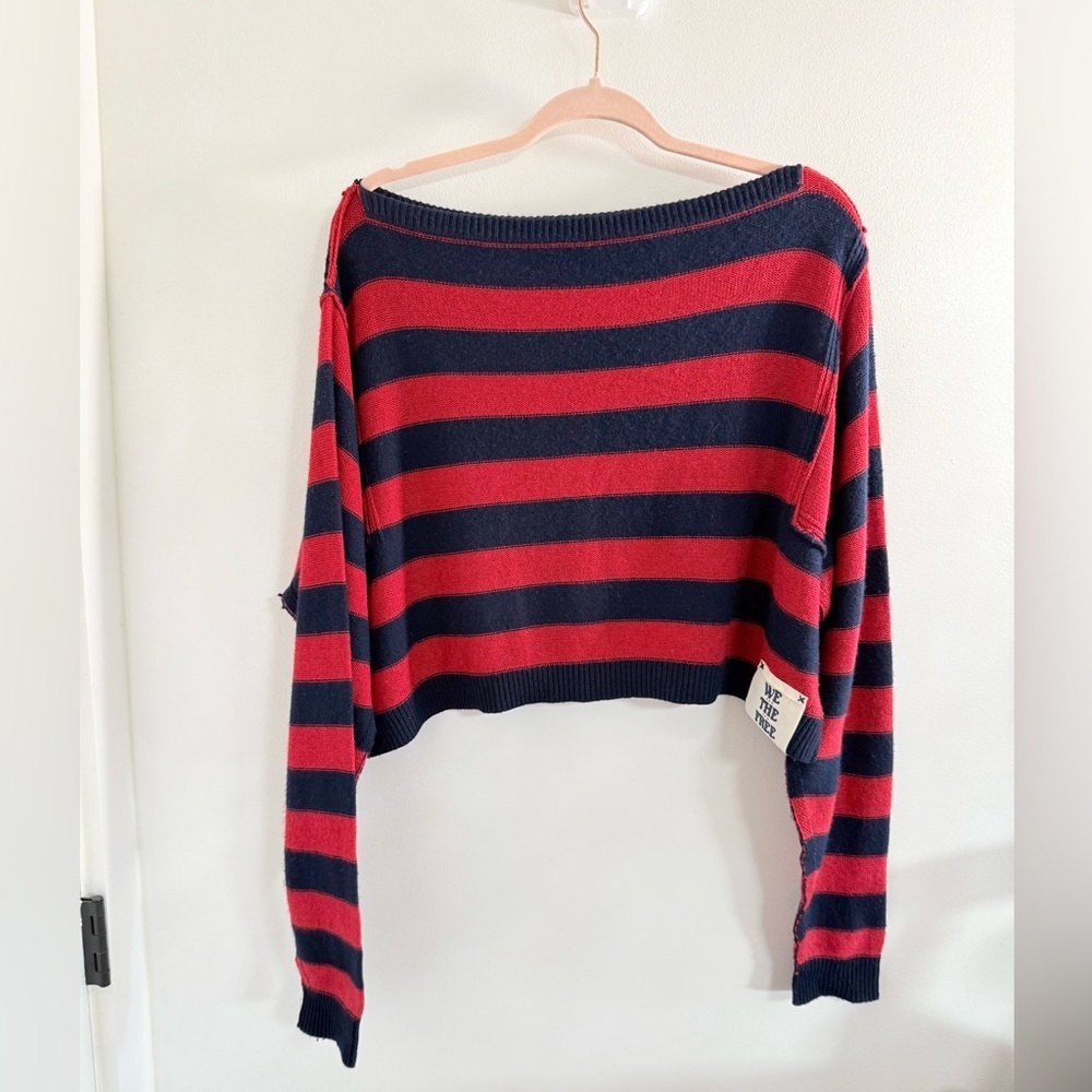 Free People Into The Blue Striped Sweater - Picture 4 of 7